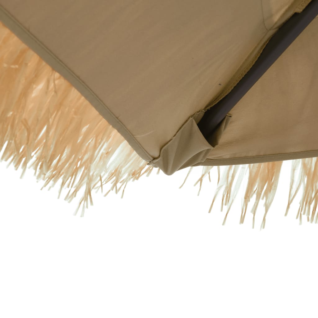 Parasol de jardin avec mât en acier marron 269x269x235 cm vidaXL - 8