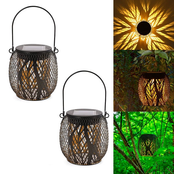 NUPTIO Lanternes Vintage Or Détériorées: Lanterne D'intérieur en Métal de 24 35cm de Haut avec Verre - Bougeoir pour Halloween Manteau de Cheminée Salon Patio