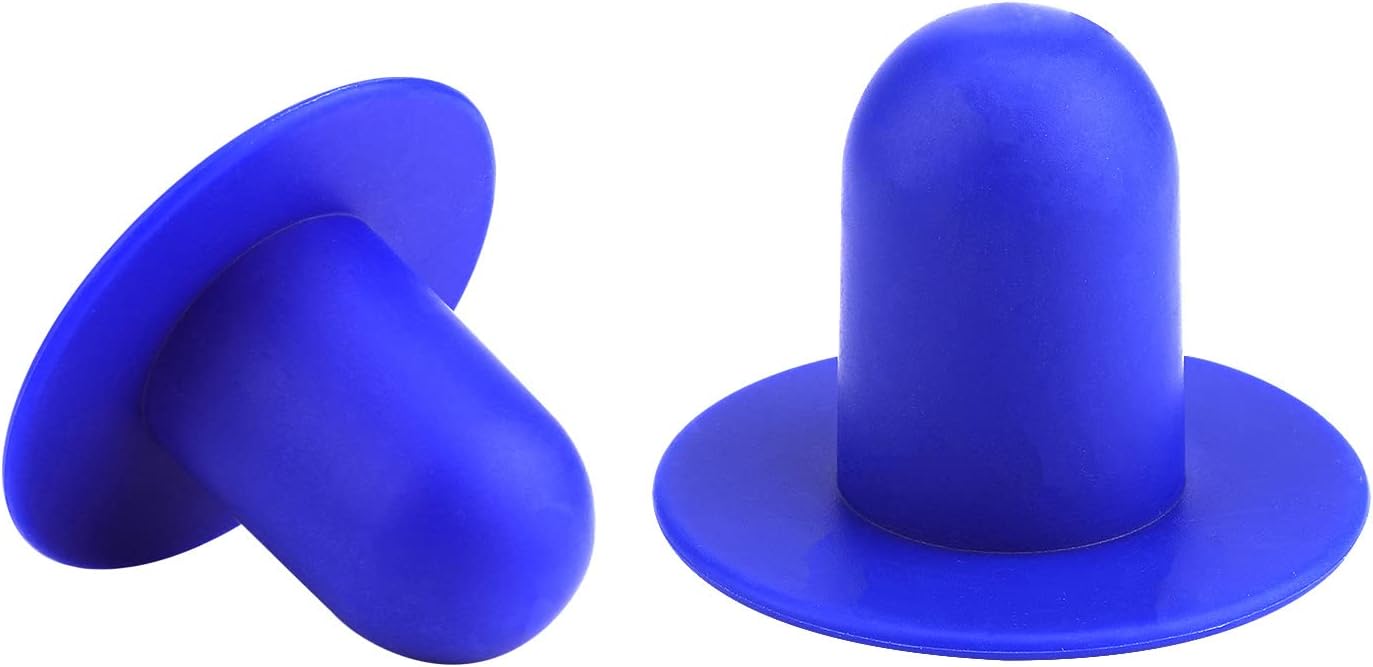 Lot De 8 Bouchons De Dalot Kayak En Silicone Bleu – Avec Lanière – Bouchons Anti-Fuite Universels Pour Kayak Et Canoë