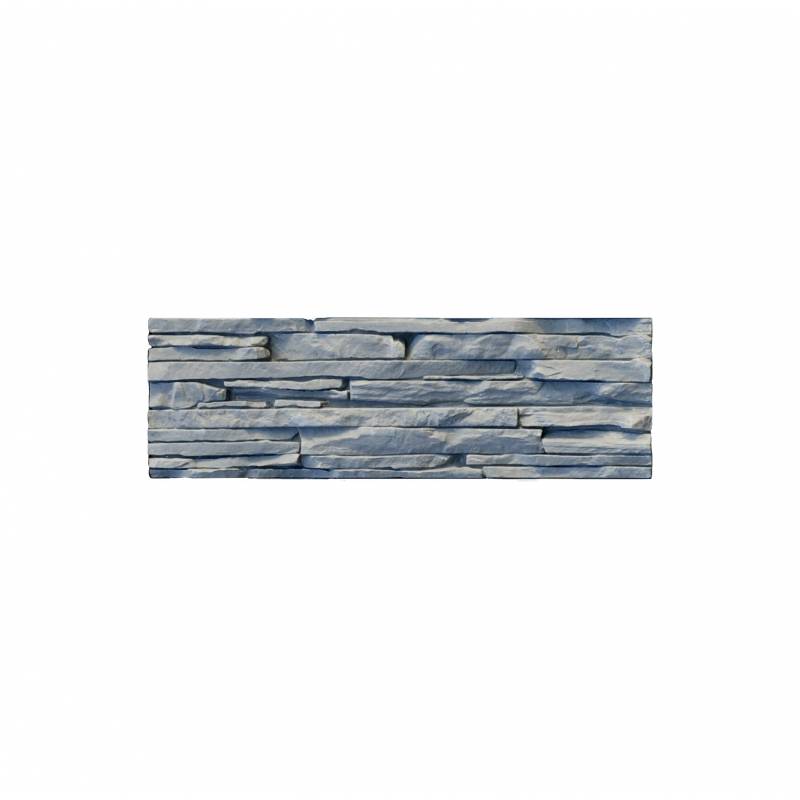Parement imitation pierre noire plâtre 0.53 m² - 2