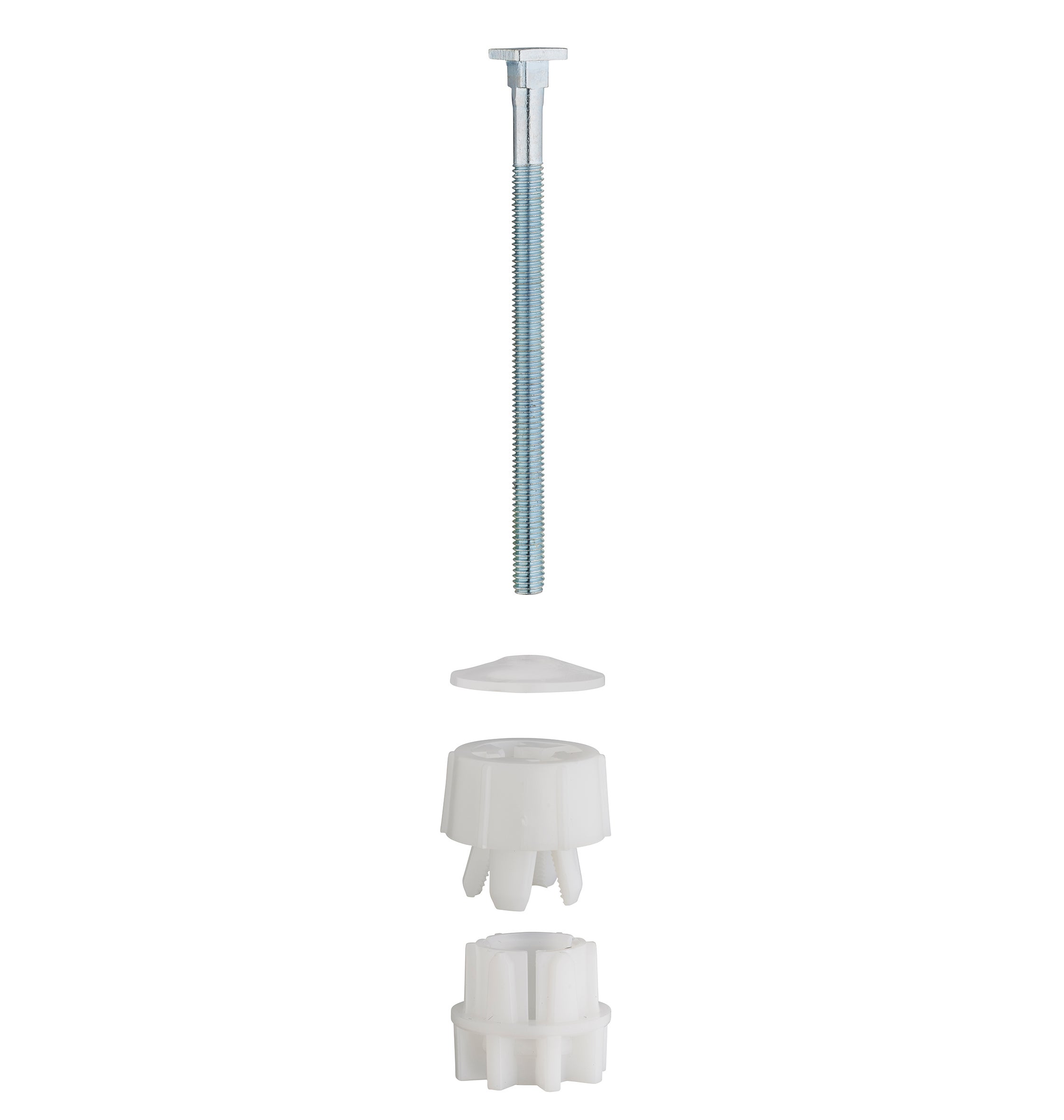 Set Fissaggi Per Sedile WC – Dadi In Gomma E Viti Di Fissaggio In Acciaio Inox, 2 Pezzi, Per Montaggio Tavoletta