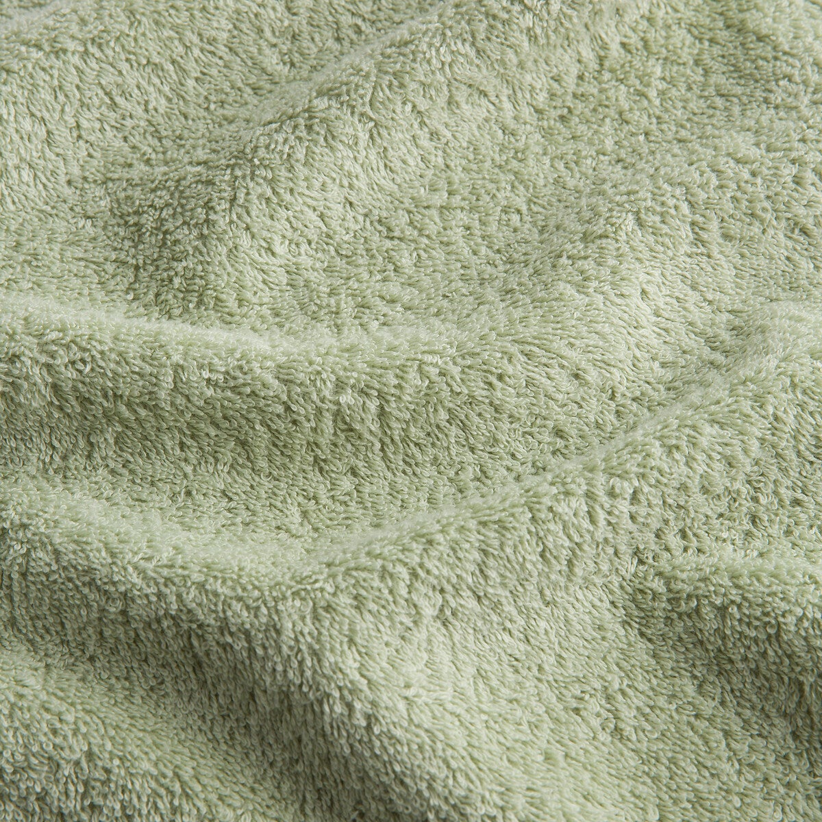 Lot 4 serviettes d'invité éponge 500g/m2,Scenario - Vert thé - 40 x 40 cm - 3