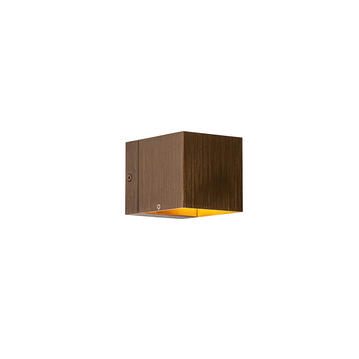 Qazqa nowoczesny lampa ścienna inteligentny - Transfer - ciemny brąz, kwadratowy, żarówkami LED 2.5w, g9, 2700k, ciepła biel