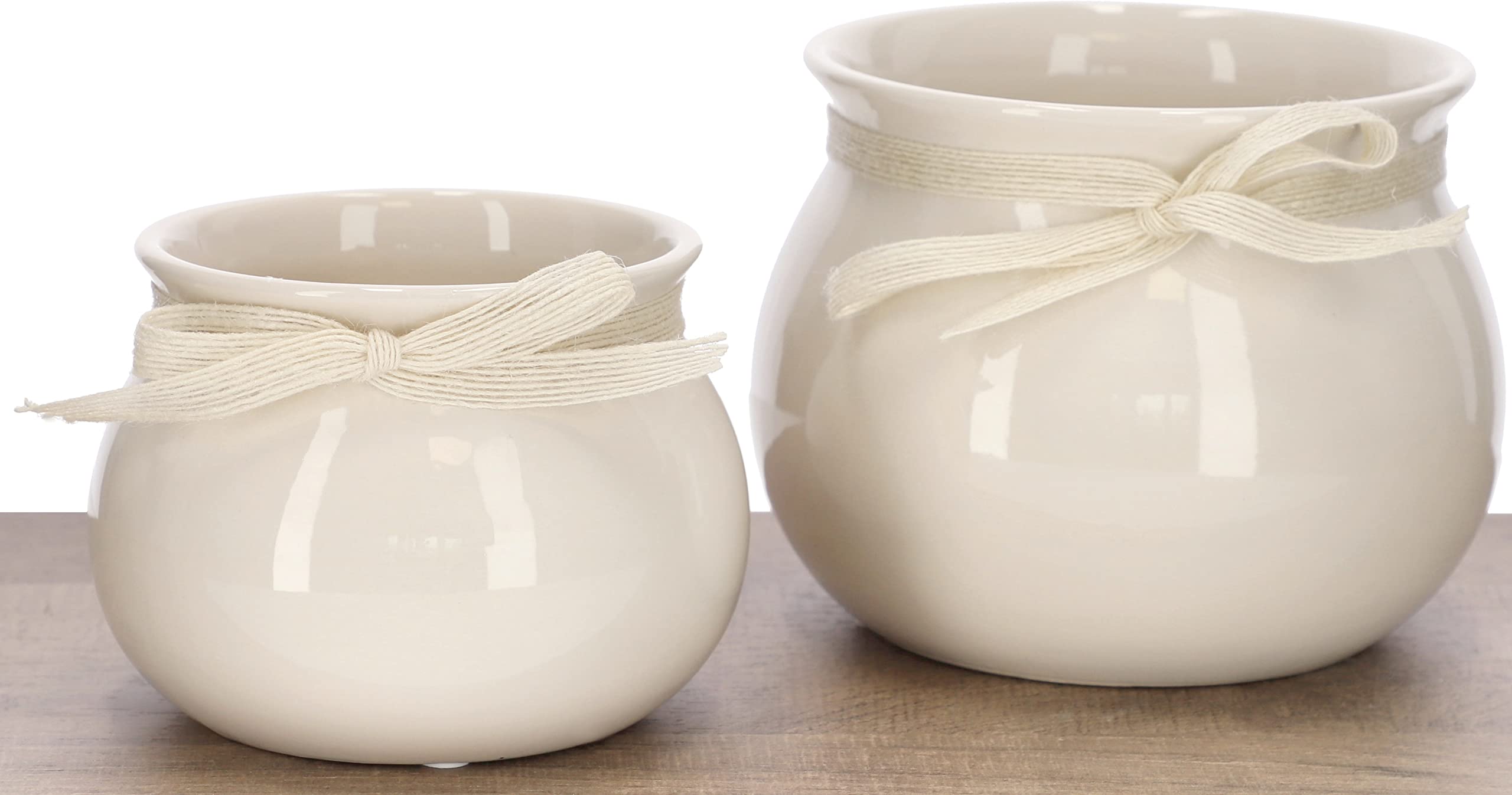 Doniczka ceramiczna fi17 osłonka kwiaty rośliny 2x - KOTARBAU - 4