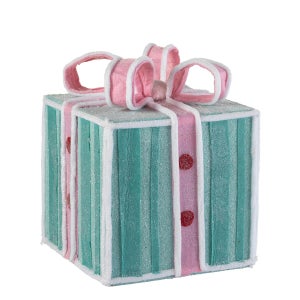 Set 3 Pacchetti Pacchi Regalo Luminosi Natale Fiocco Rosso E Luce Bianco Caldo 85210212