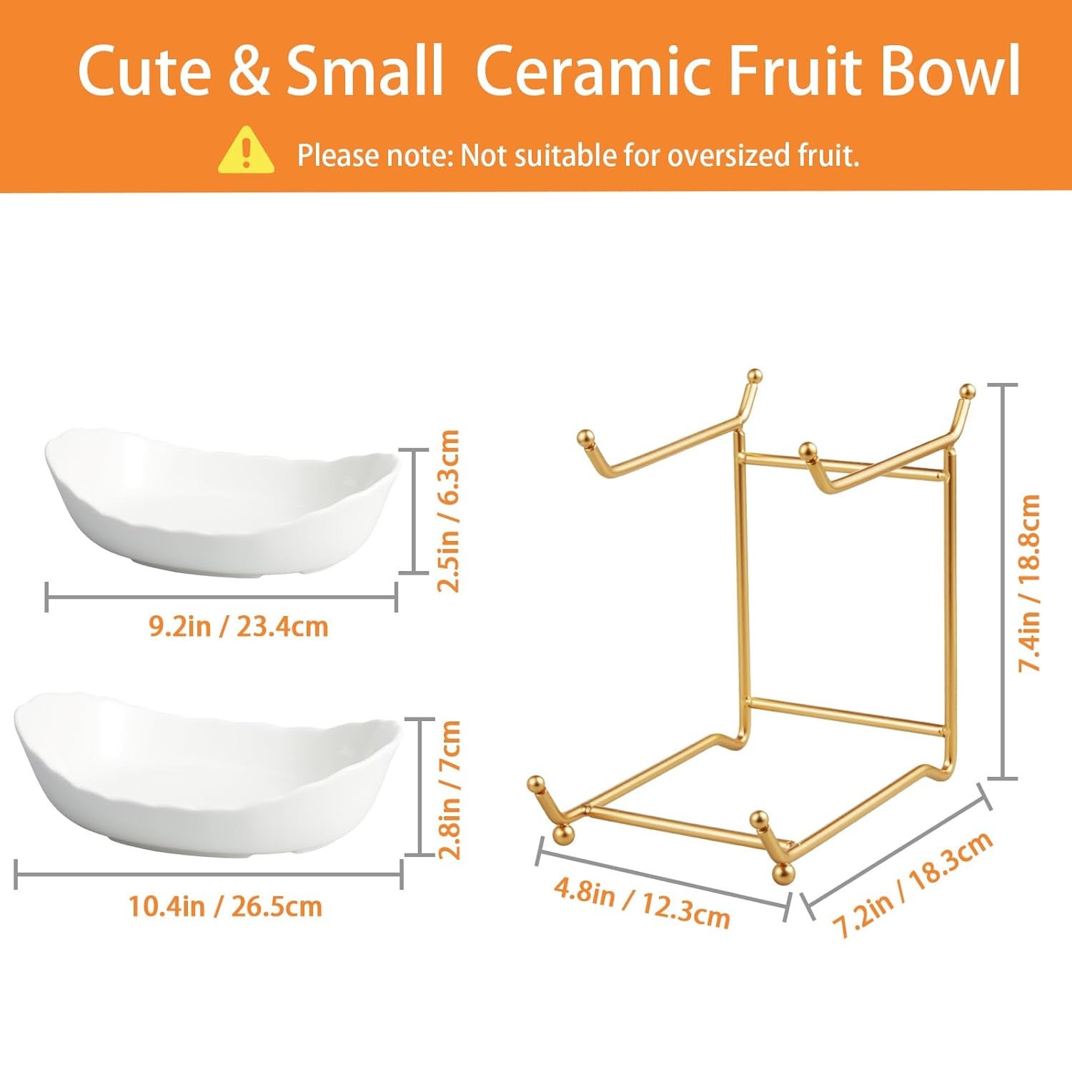 Cesto Portafrutta A 3 Piani In Ceramica E Metallo: Ciotole Rimovibili Per Cucina, Porta Frutta A Più Livelli, Elegante Portasnack Per Buffet E Tavolo