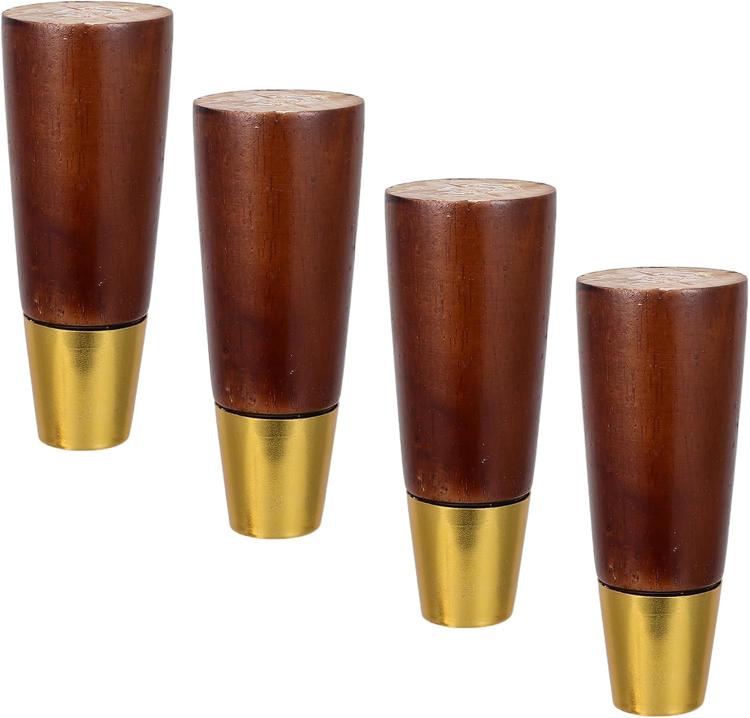 Masă de cafea cu 4 piese, picioare din lemn masiv și canapea pentru suport de design natural, pentru renovare și decor