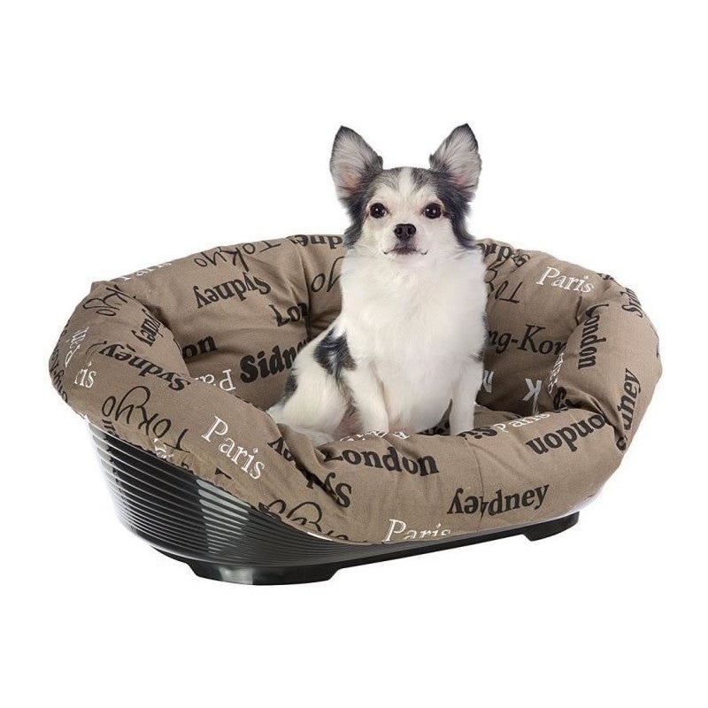 Ferplast Cuccia Cane e Gatto con Cuscino SOFA' 2 in Cotone Lavabile, Lettino per Cani Gatti da Interno Imbottito, Cesta in Plastica, Fondo Forato e - 6