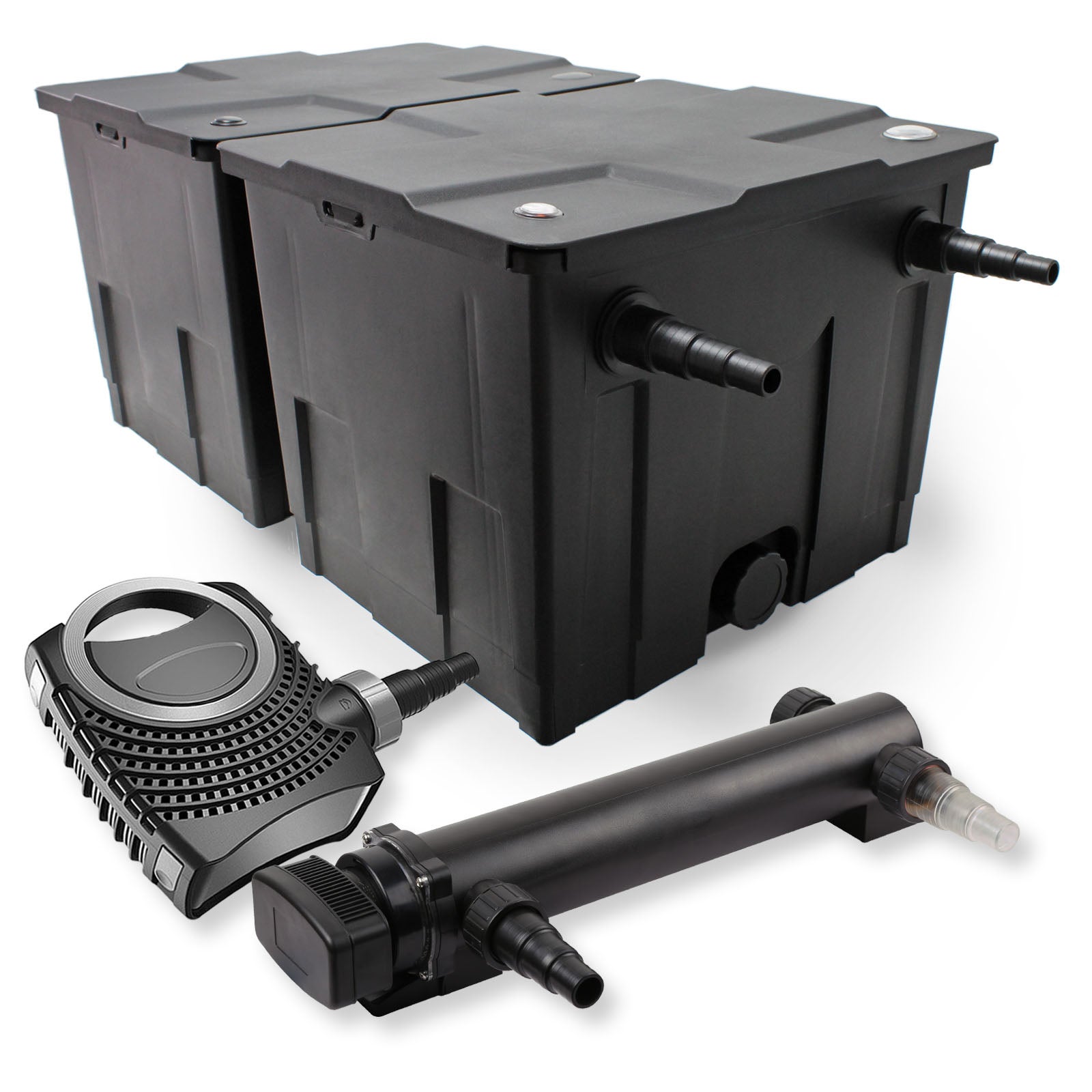 SunSun CBF-200A Bioteichfilter mit 1 Kammer-System für Koi
