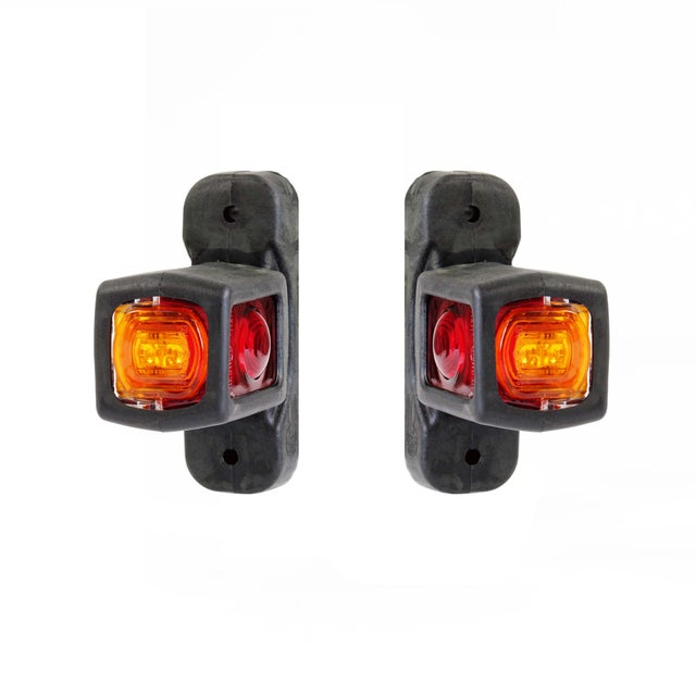 Lot De 6 Feux De Gabarit LED 24V - Rouges - Pour Camion, Caravane, Remorque - Universel