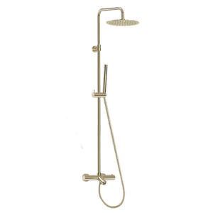 Luisa II 250 colonne bain-douche thermostatique or brossé