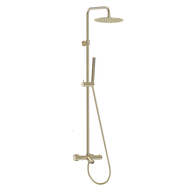 Luisa II 250 colonne bain-douche thermostatique or brossé