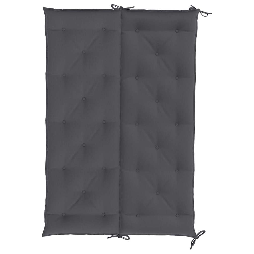 Coussin de banc de jardin tissu Oxford anthracite 150x(50+50)x7 cm - 6