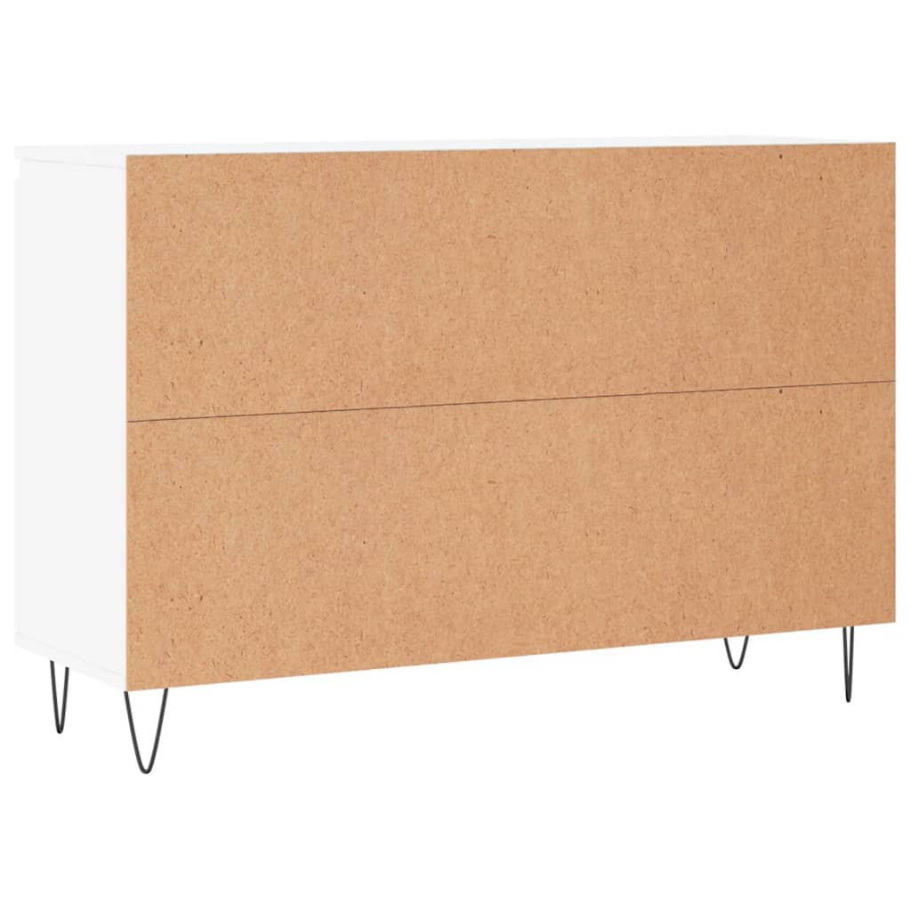 vidaXL Credenza Bianca 104x35x70 cm in Legno Multistrato - 7