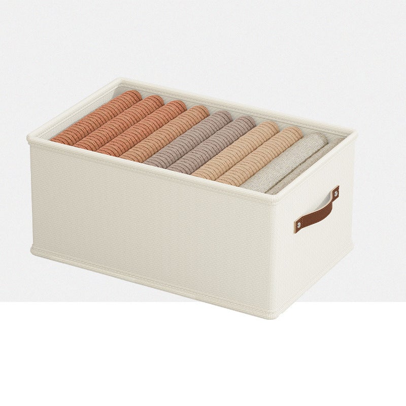 3 boîtes de rangement pour vêtements, grande capacité, élégantes, pliables et peu encombrantes - 5