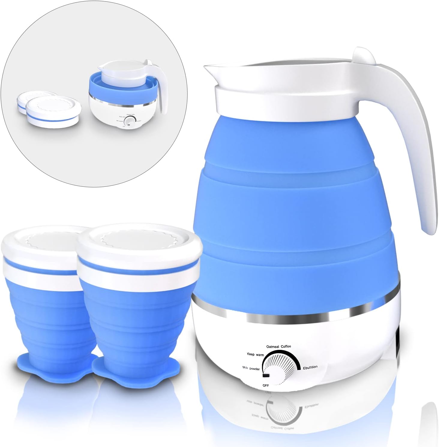 Bouilloire Électrique Pliable, Bouilloire Portable Pour Voyage