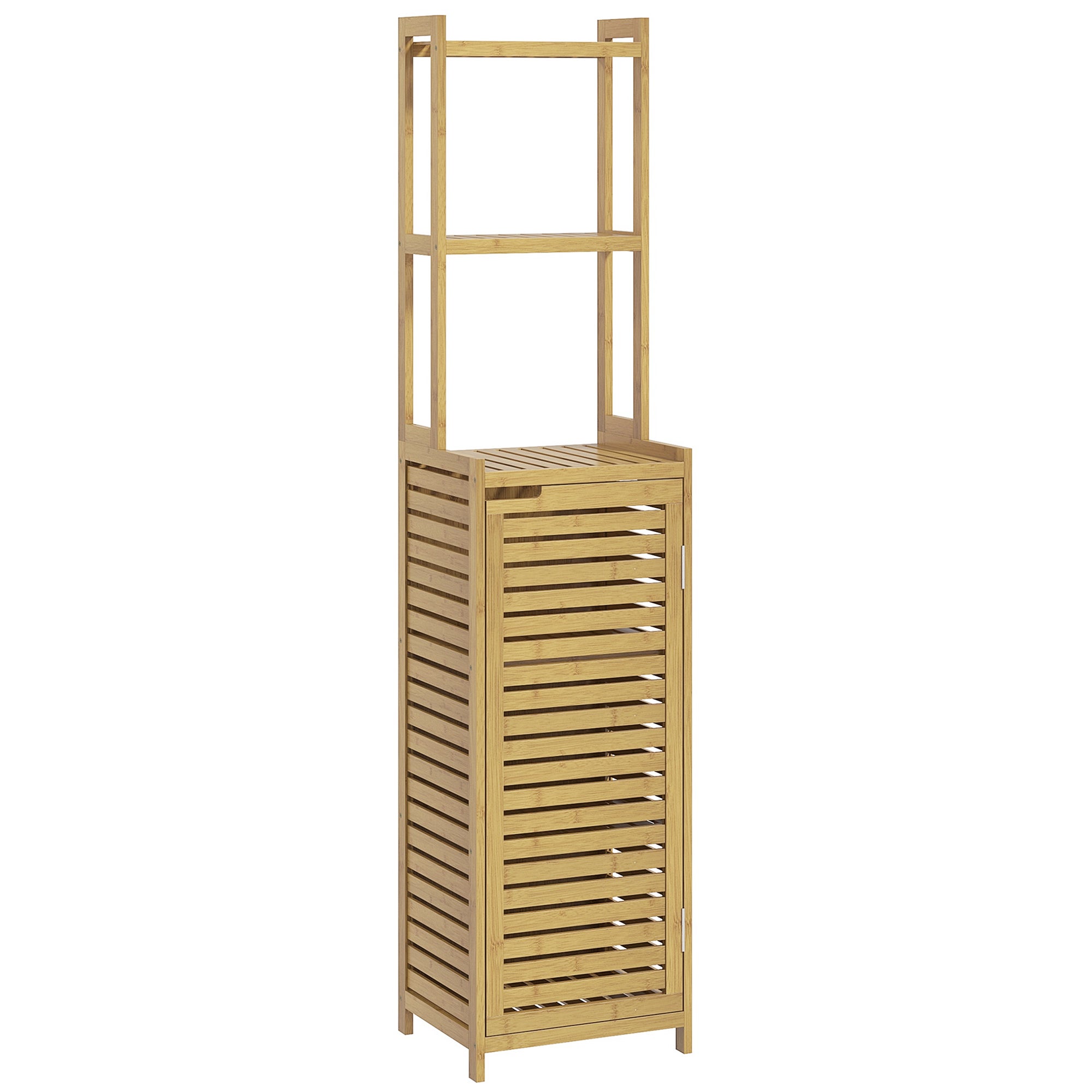 Organisateur De Salle De Bain En Bambou - 7 Compartiments Pour Maquillage Et Produits Beauté - 4