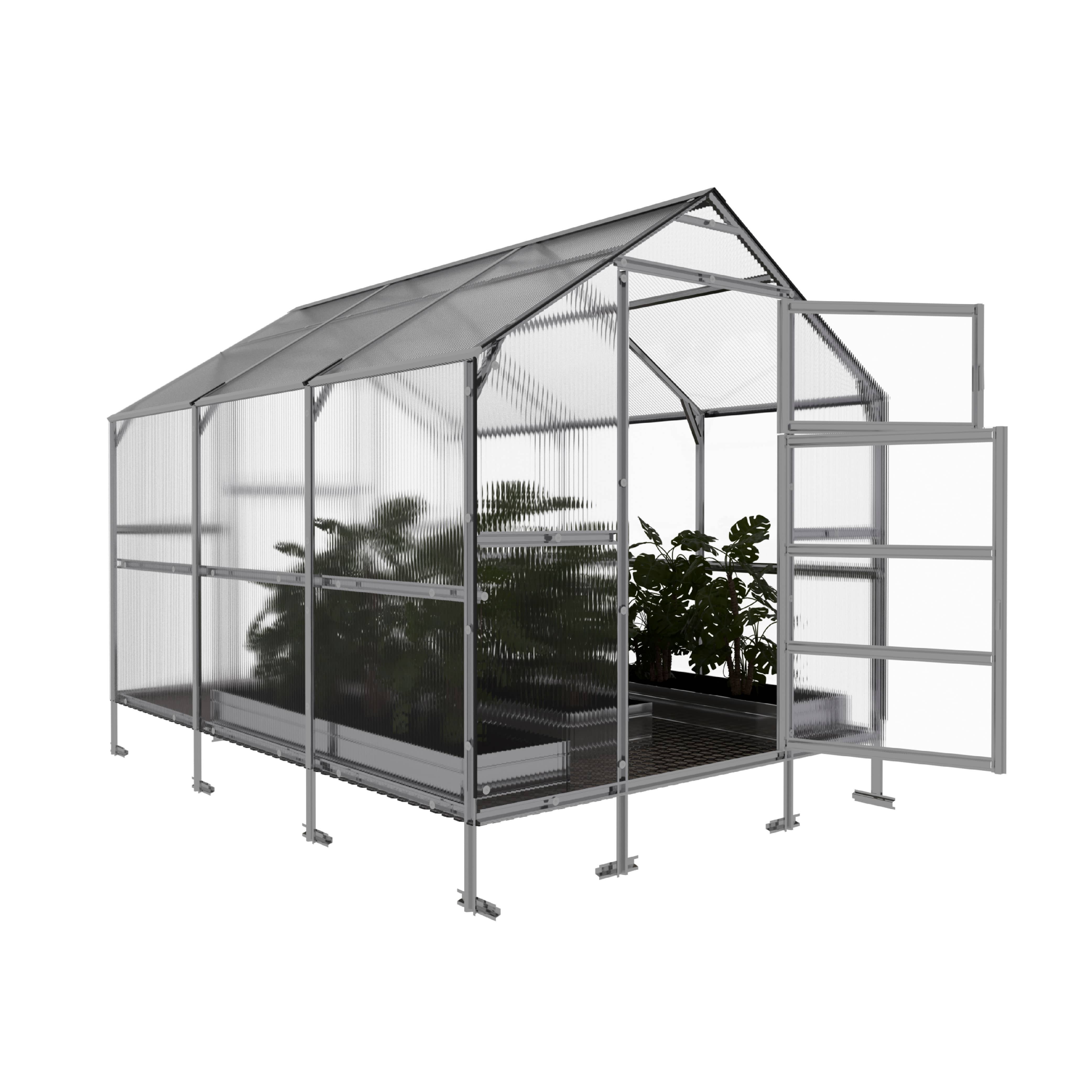 Serre de jardin KLASIKA BERNARD 2,35 x 3 m (7,05 m²), 4 mm avec revêtement en polycarbonate - 5