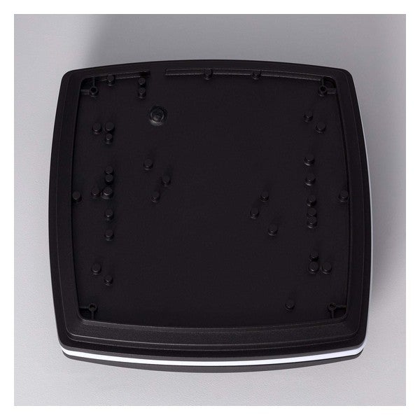Plafonnier Carré Métal Domia 300x300 mm, Noir, PC,Aluminium, E27, IP54, 80 mm x 300 mm x 300 mm - 9