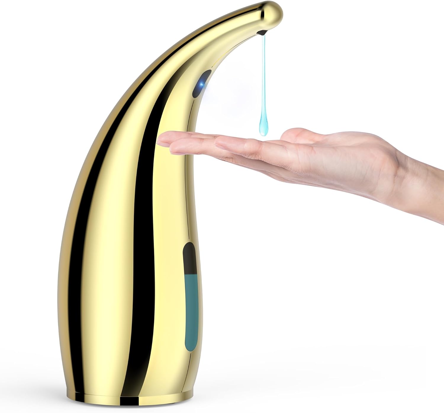 Automatyczny dozownik mydła, 4 regulowane poziomy, dozownik mydła z czujnikiem ruchu na podczerwień, dozownik płynu 300 ml