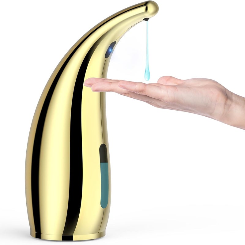 Automatyczny dozownik mydła, 4 regulowane poziomy, dozownik mydła z czujnikiem ruchu na podczerwień, dozownik płynu 300 ml