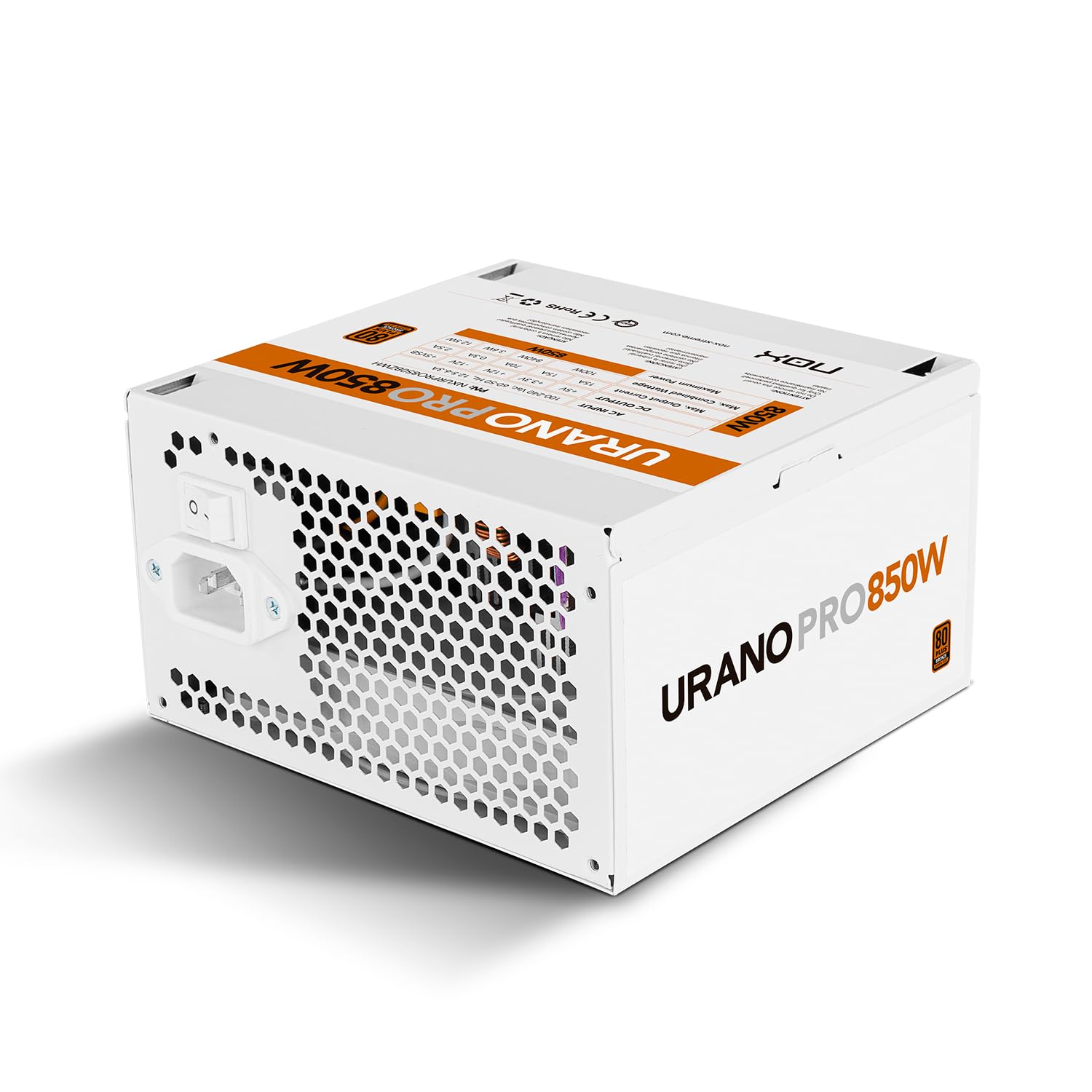Nox Blanco Fuente Alimentación 850W Urano Pro White 850W Bronze 80 Plus Bronze - Imagen 6