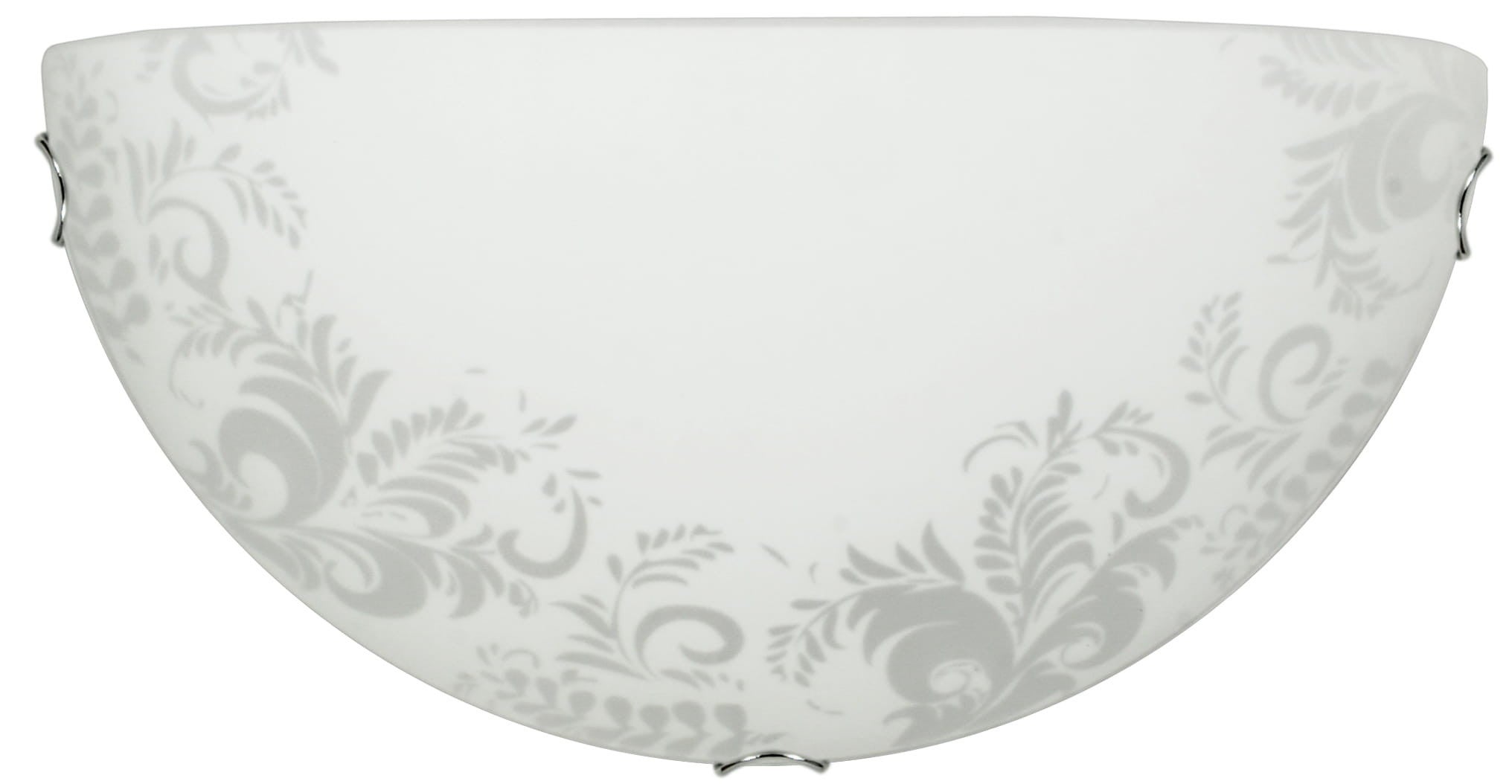 Kinkiet półplafon Mea chromowany biały 1xE27x20W wym: 15 x 30 x 9 cm szkło IP20 Candellux