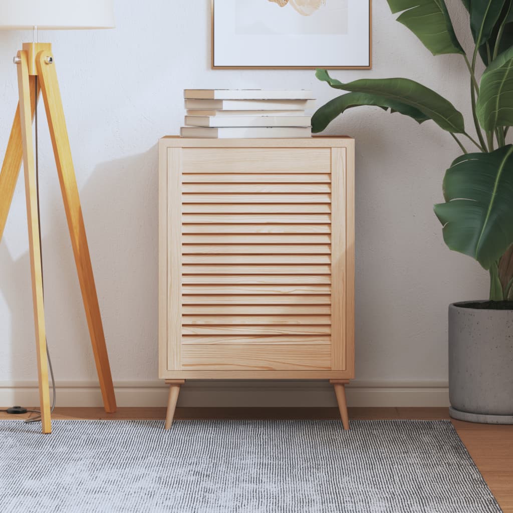 Porte d'armoire à lattes en pin massif 61,5x49,4 cm - COMFORTXL - 2