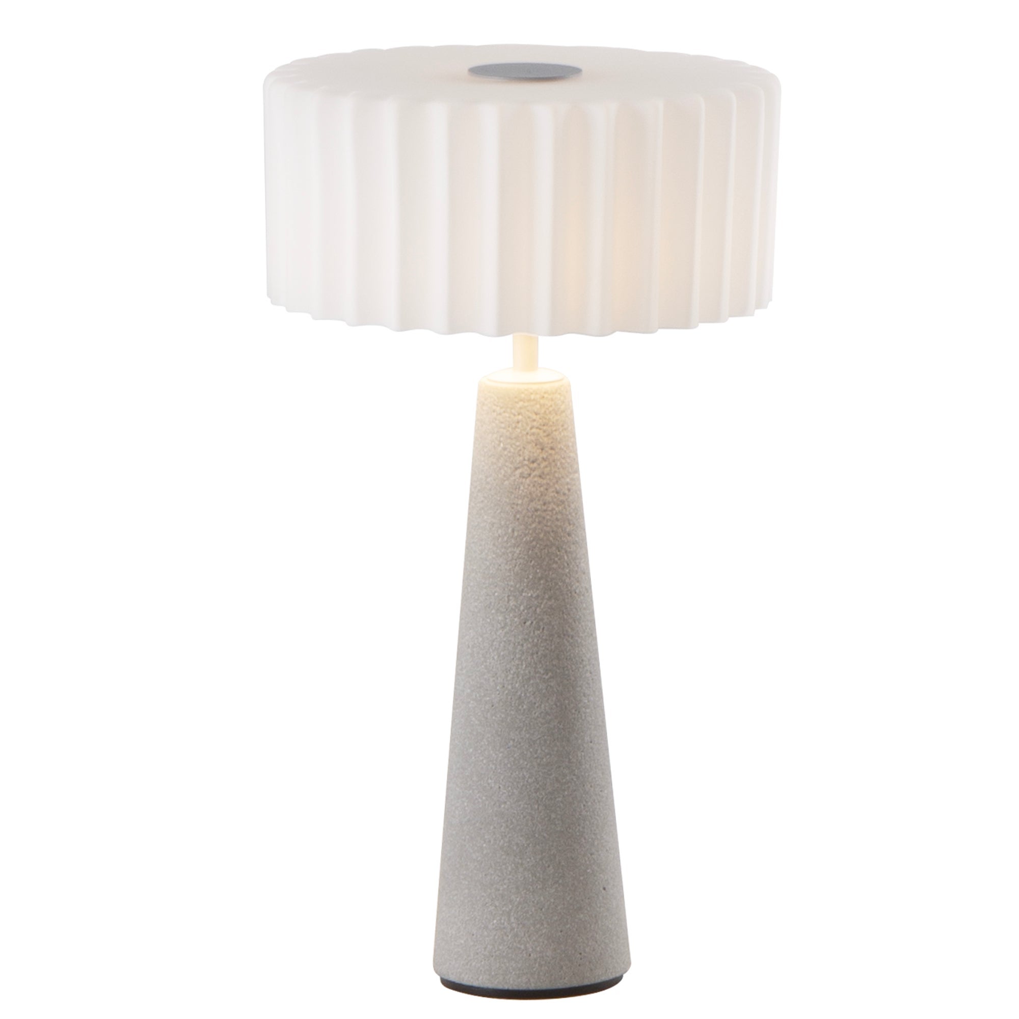 BLOK H30CM Betonowa lampa stołowa bezprzewodowa