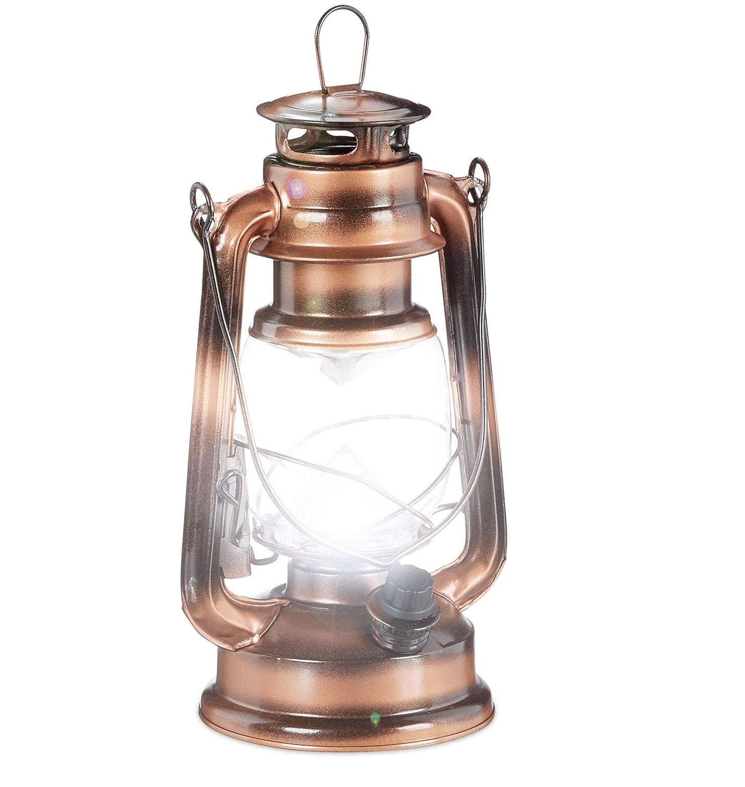 Relaxdays Lanterne tempête LED, Lampe retro comme décoration de fenêtre