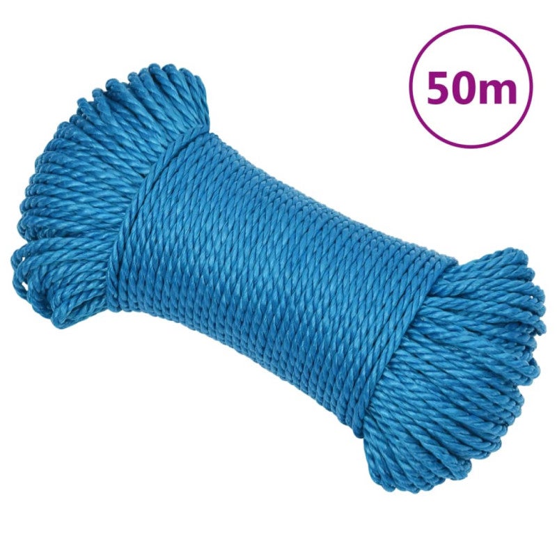 VIDAXL - Corda Nautica Blu 6 Mm 50 M In Polipropilene
