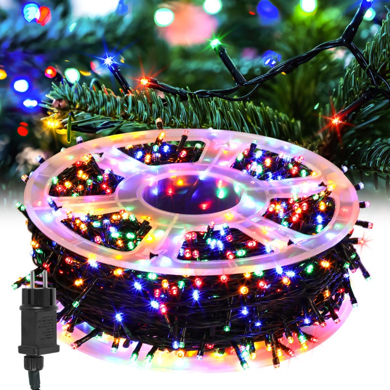 Guirnalda Led 25 Metros 200 Led Luces Navidad Exterior 25m 200 LED | IP44 Impermeable | 8 Modos + Mando | Temporizador | Para Árbol Y Jardín Luces árbol Navidad 8 Modos