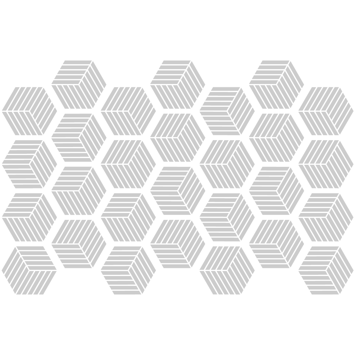 Adesivo piastrelle esagonali design sfumature di grigio - Sticker adesivo - adesivi murali - 28stickershexagones10x9cm - 2