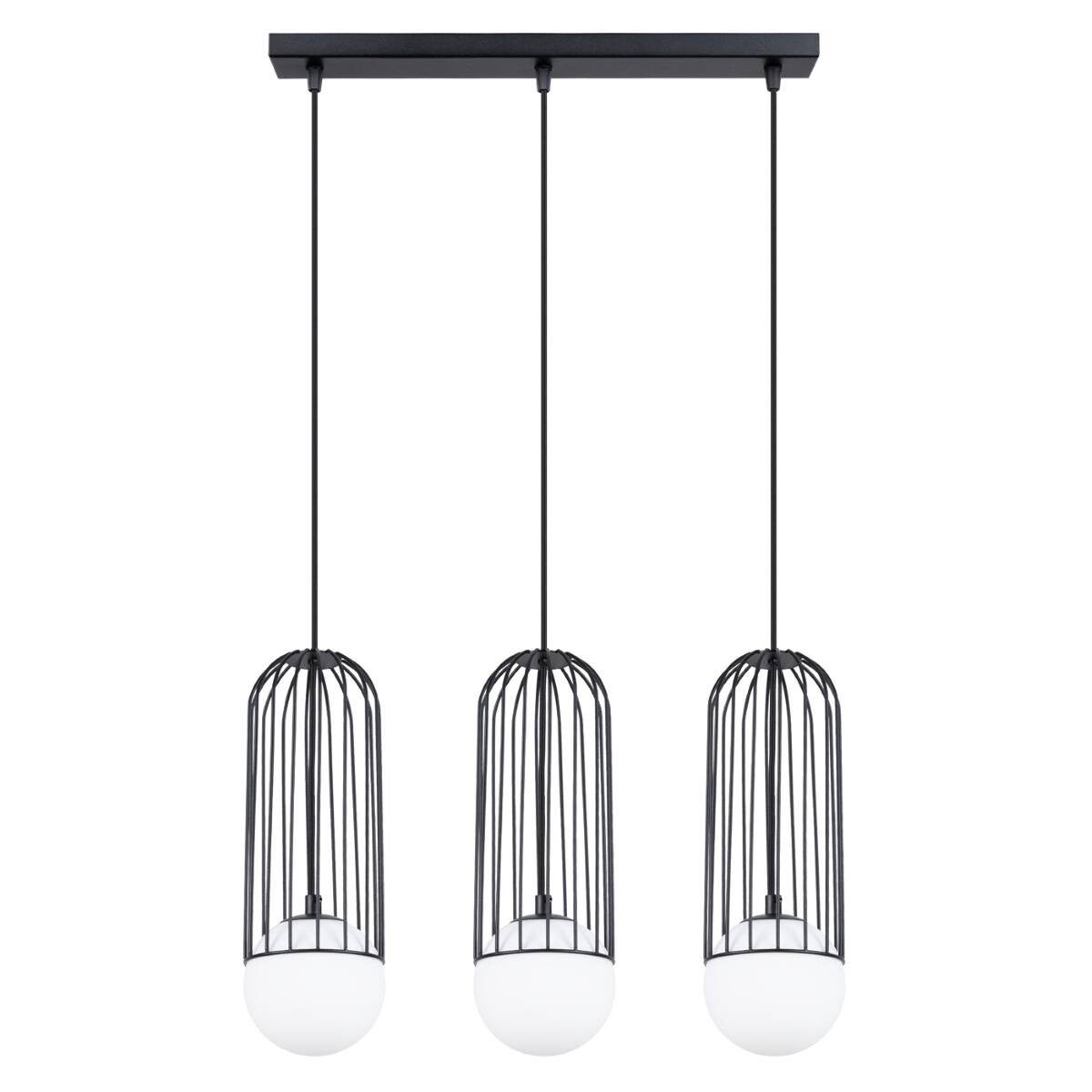 Lampa wisząca Brina czarna 3xG9x8W wym: 115 x 12 x 12 cm metal Sollux Lighting