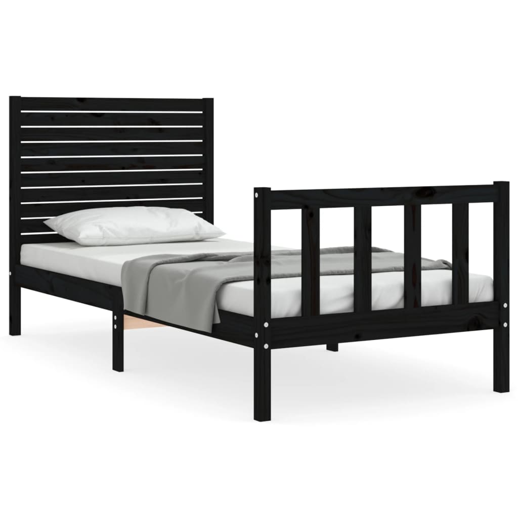 Telaio Letto Singolo 0,9 M BOFENG Con Testiera Portaoggetti, Luci LED RGB, Stazione Di Ricarica USB E Presa - Struttura In Metallo
