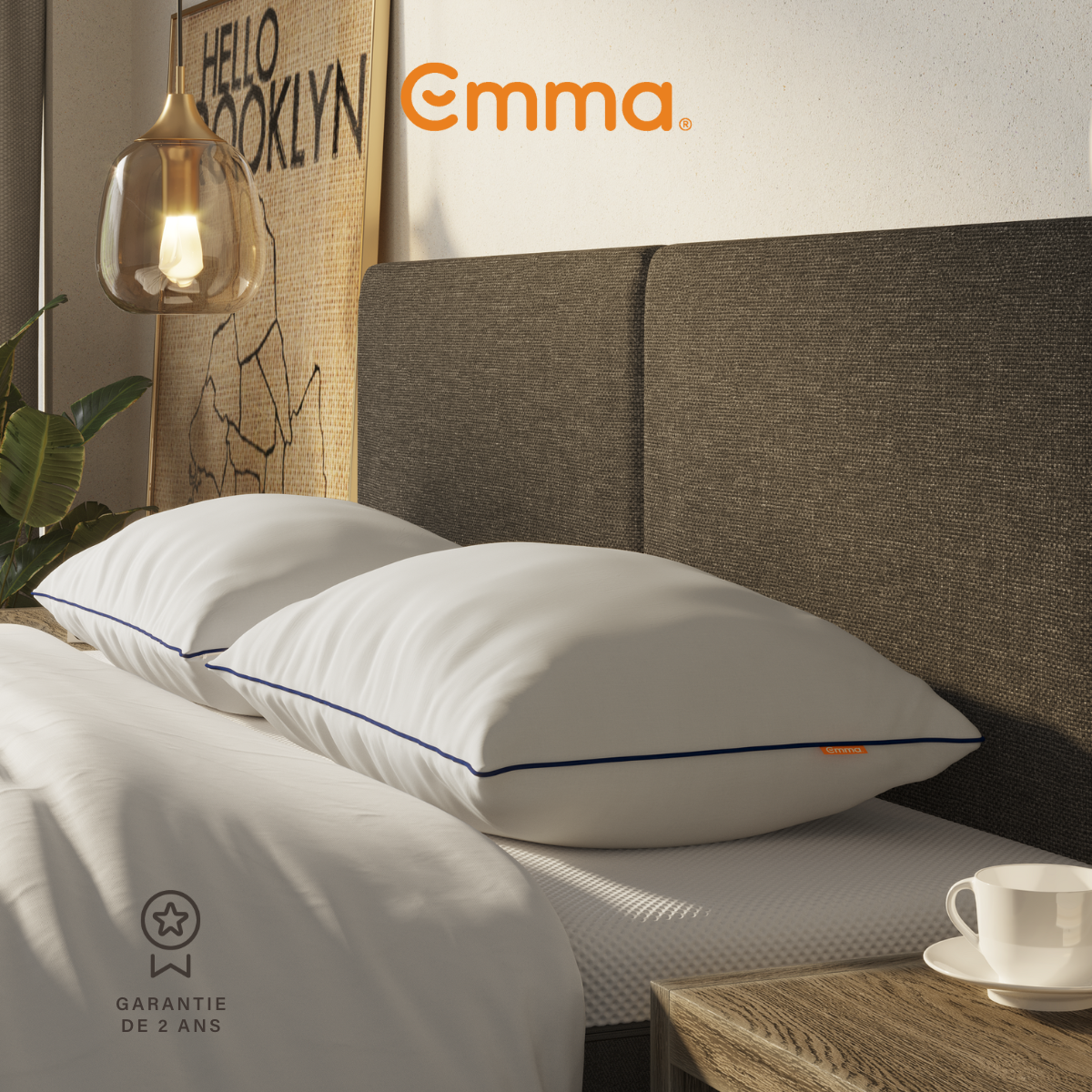 EMMA | Oreiller Emma Original Confort 50x70 cm | Doux et Moelleux | Soulage La Pression | Hauteur Adaptable | Hypoallergénique - 4