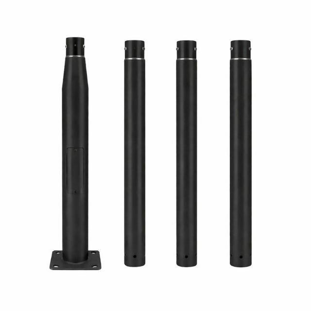 Mât d'Éclairage Public Droit 4m Ø60mm Noir - SILAMP
