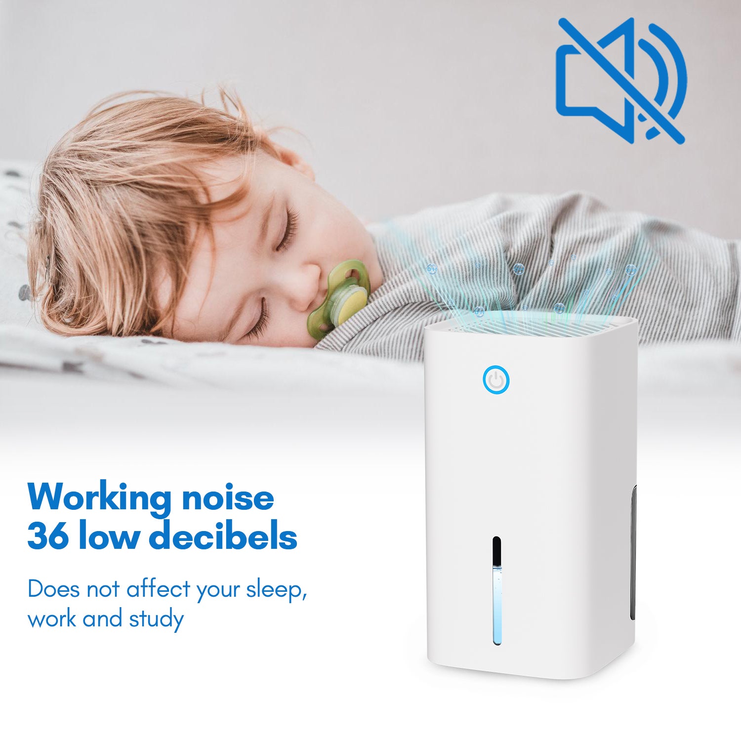 Déshumidificateur 850ML Déshumidificateur d'air Salon Humidité Déshumidificateur d'espace - 6