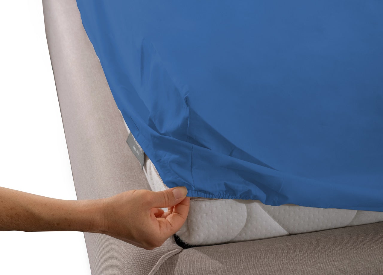 Lenzuolo Sotto Con Angoli Lenzuola Coprimaterasso Tinta Unita Lenzuola Matrimoniali Completo 100% Cotone Lenzuola Letto Singolo Cotone Con Angoli 1 Pezzo (Color : Blue B, Size : King-XL