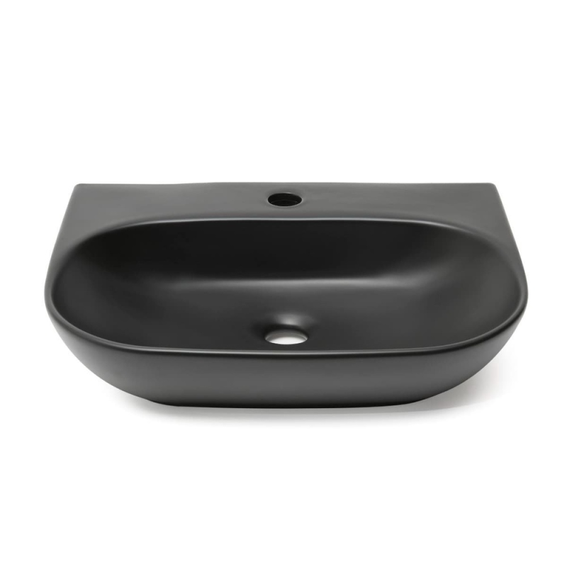 Lavabo SAT Brevis 50x38,5 cm sans trop-plein, noir mat (SATBRE5038RBKM) - 3