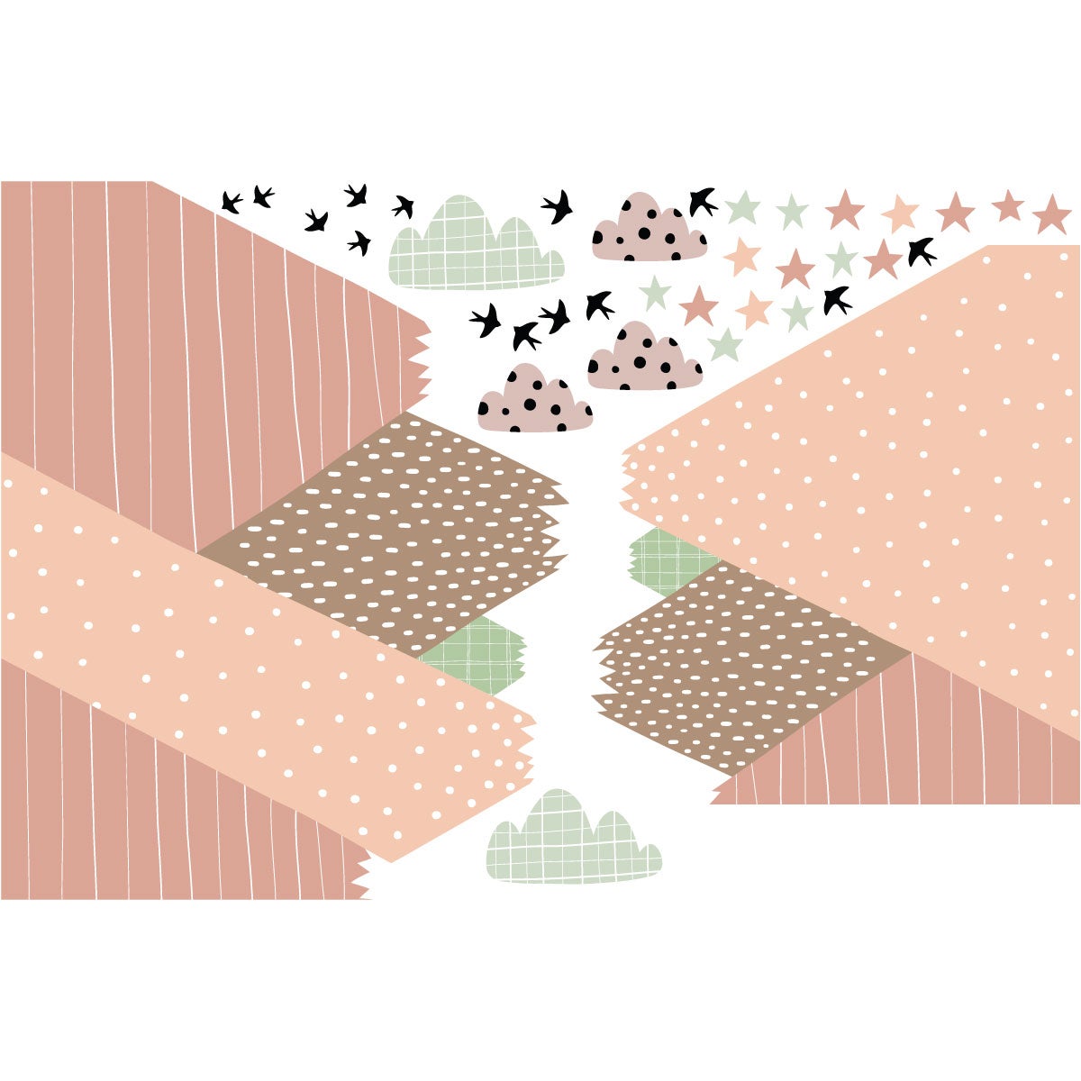 Adesivo bambino di montagna scandinavo priska - Sticker adesivo - adesivi murali - 70x105cm - 4