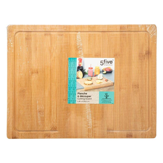 Tagliere Per Pane Relaxdays In Bambù - Con Griglia Raccogli Briciole, 37x22 Cm, Naturale - Foto 10