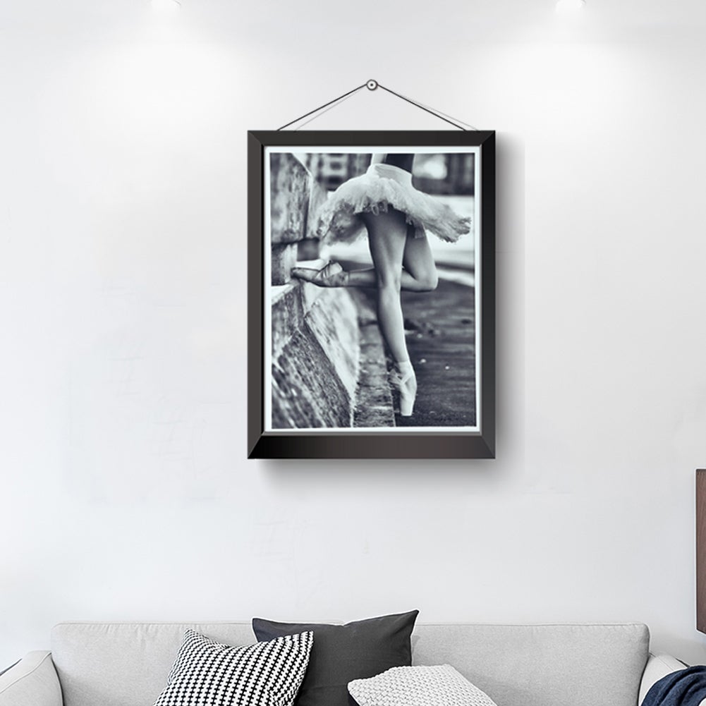 Quadro moderno stampato su tela, decorazione murale per la casa e l'ufficio (30x40 cm, ballerina) - 7