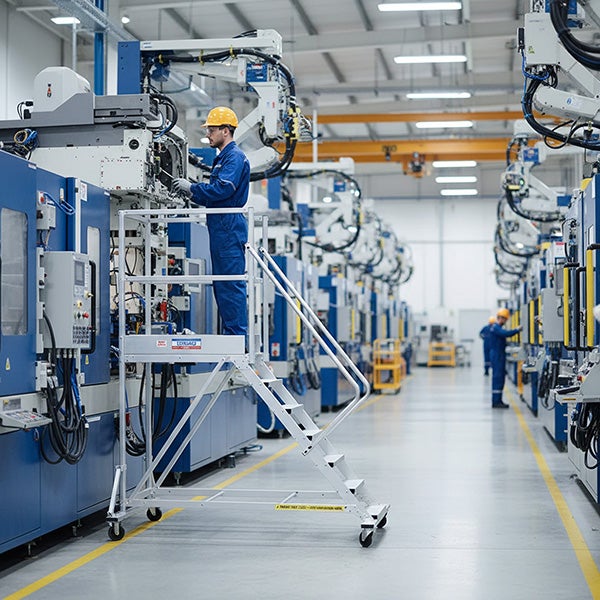 Plateforme roulante 3 marches - Hauteur de travail maximale 2.60m - PTF103-PT - 4