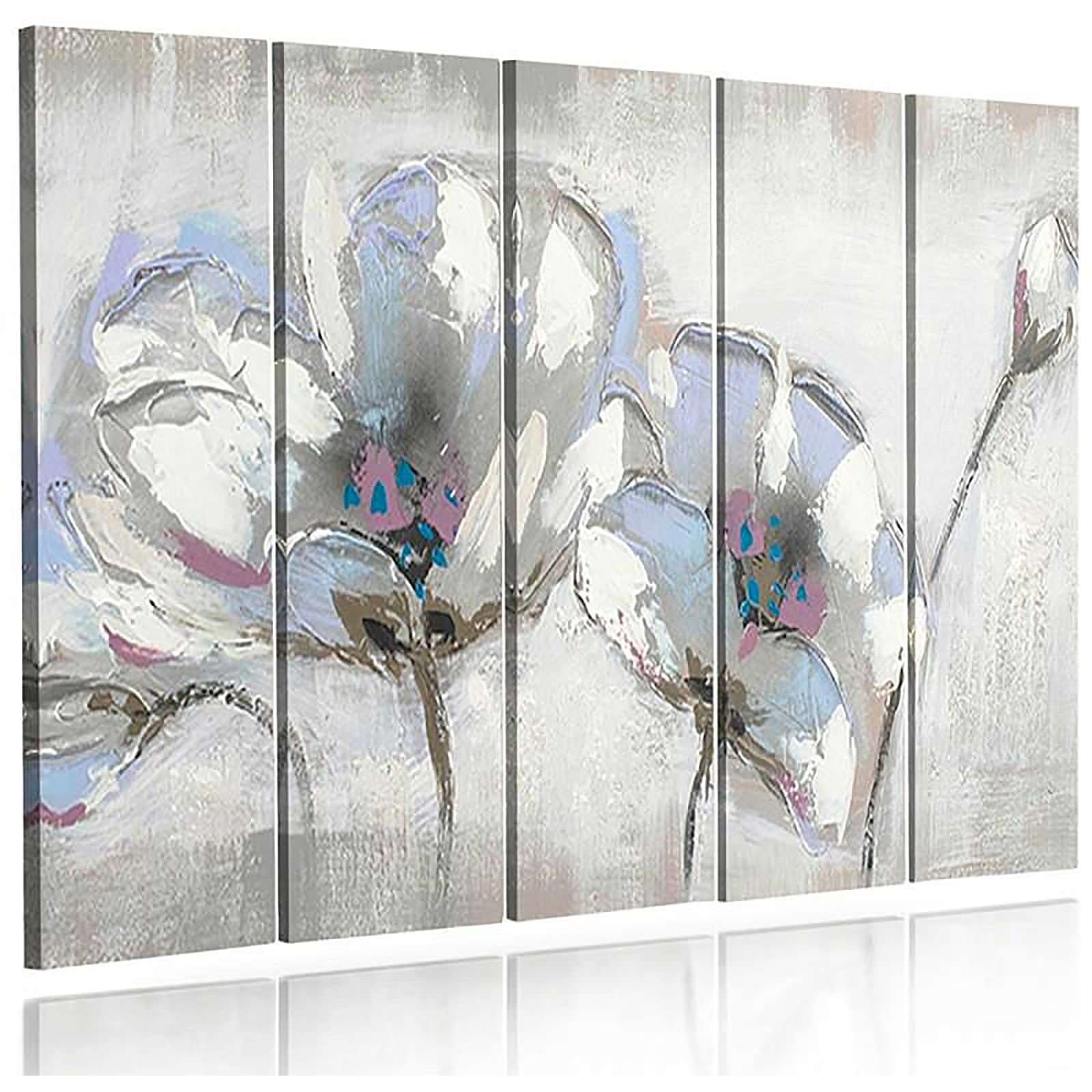 Tableau fleurs peintes - 300 x 140 cm - 2