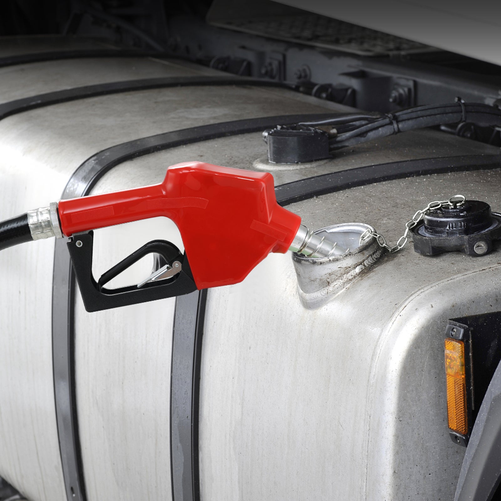 Pompa Trasferimento Diesel VEVOR 12V 37,8 L/min Pompa Carburante Elettrica con Beccuccio Auto-Stop Tubi Aspirazione e Scarico per Gasolio Olio - 8