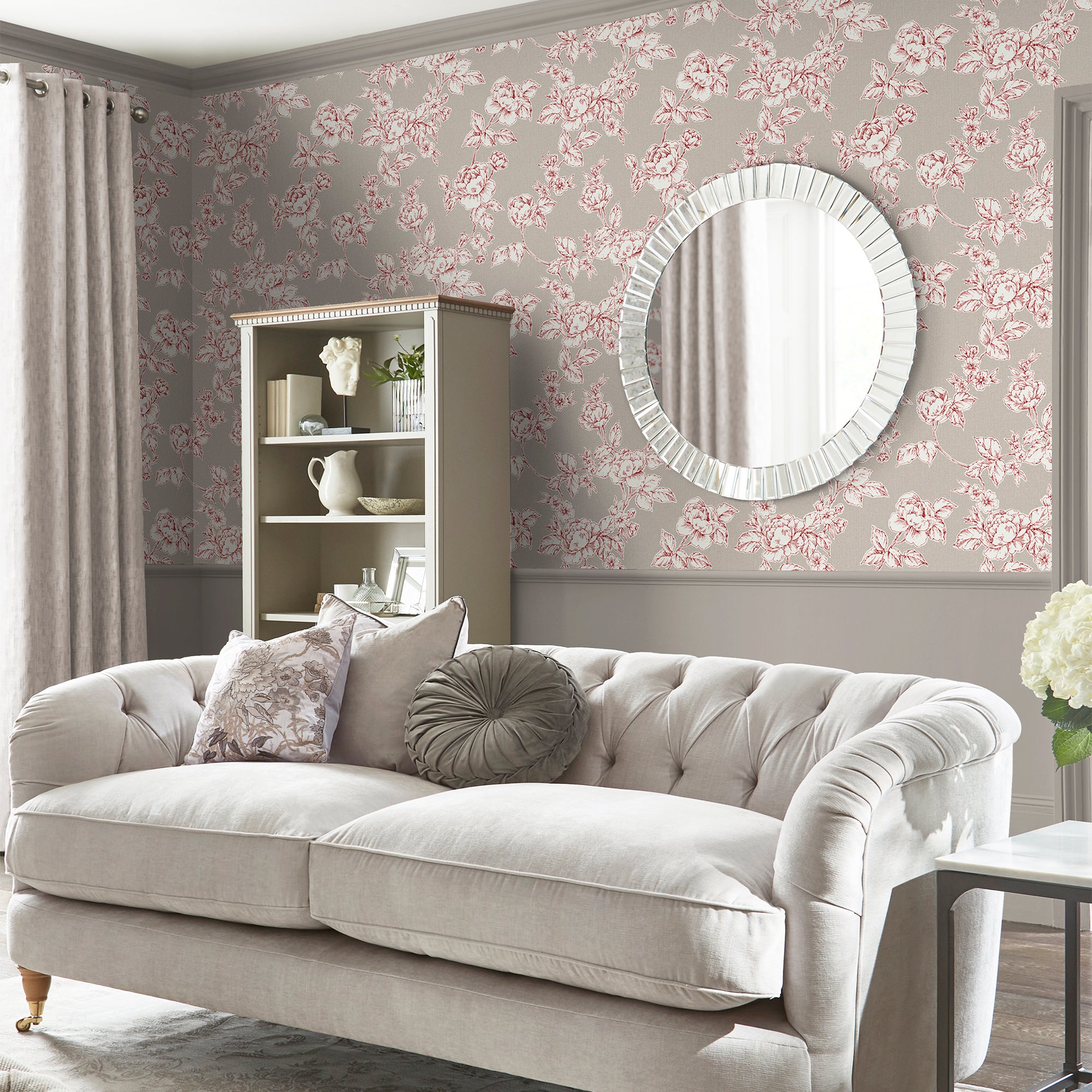 Laura Ashley Tapeta filzelinowa POLLINGTON ROSES 10 m x 52 cm