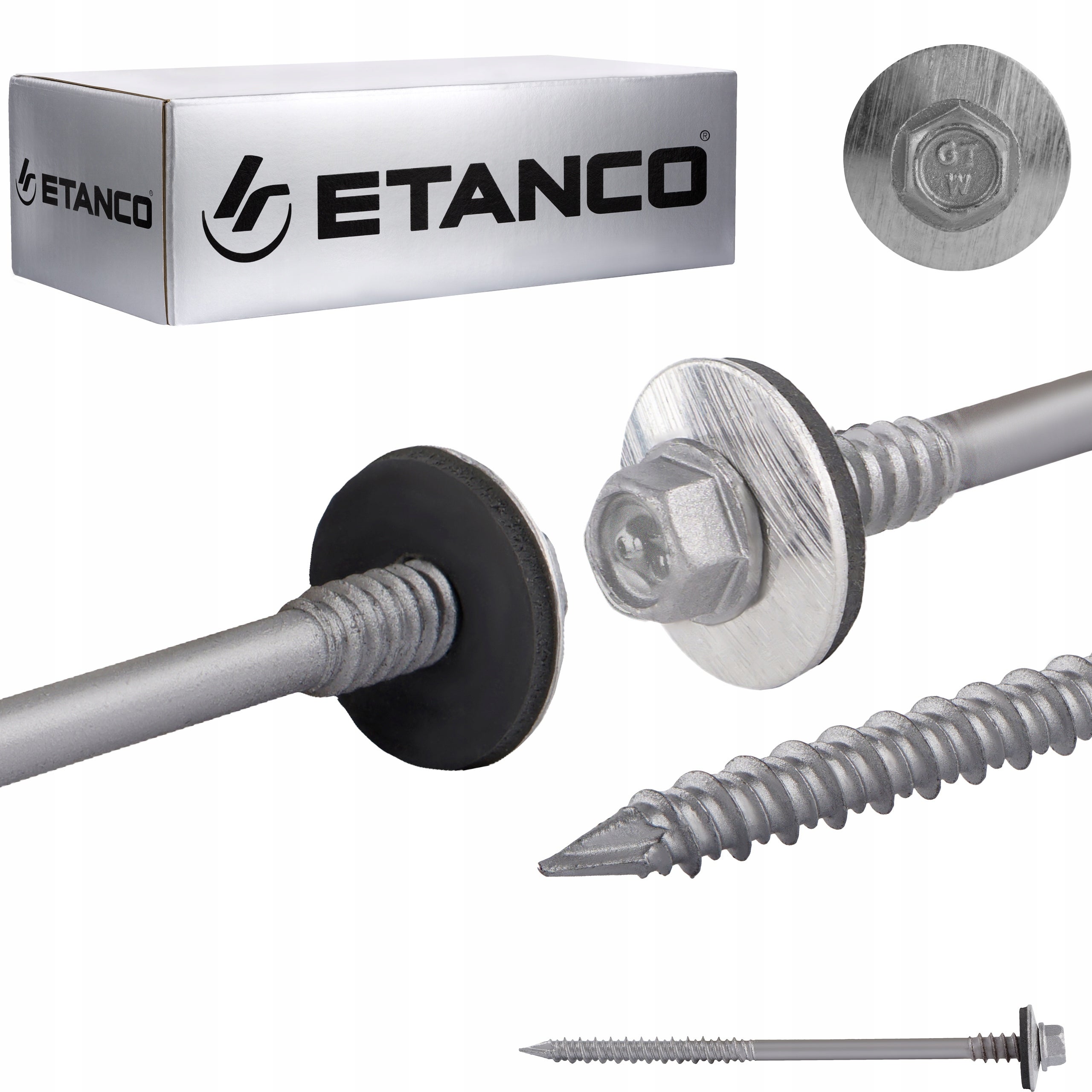 Wkręty do płyt warstwowych Etanco GTRW SP A19 6,4/7x120mm kolor cynk 100szt