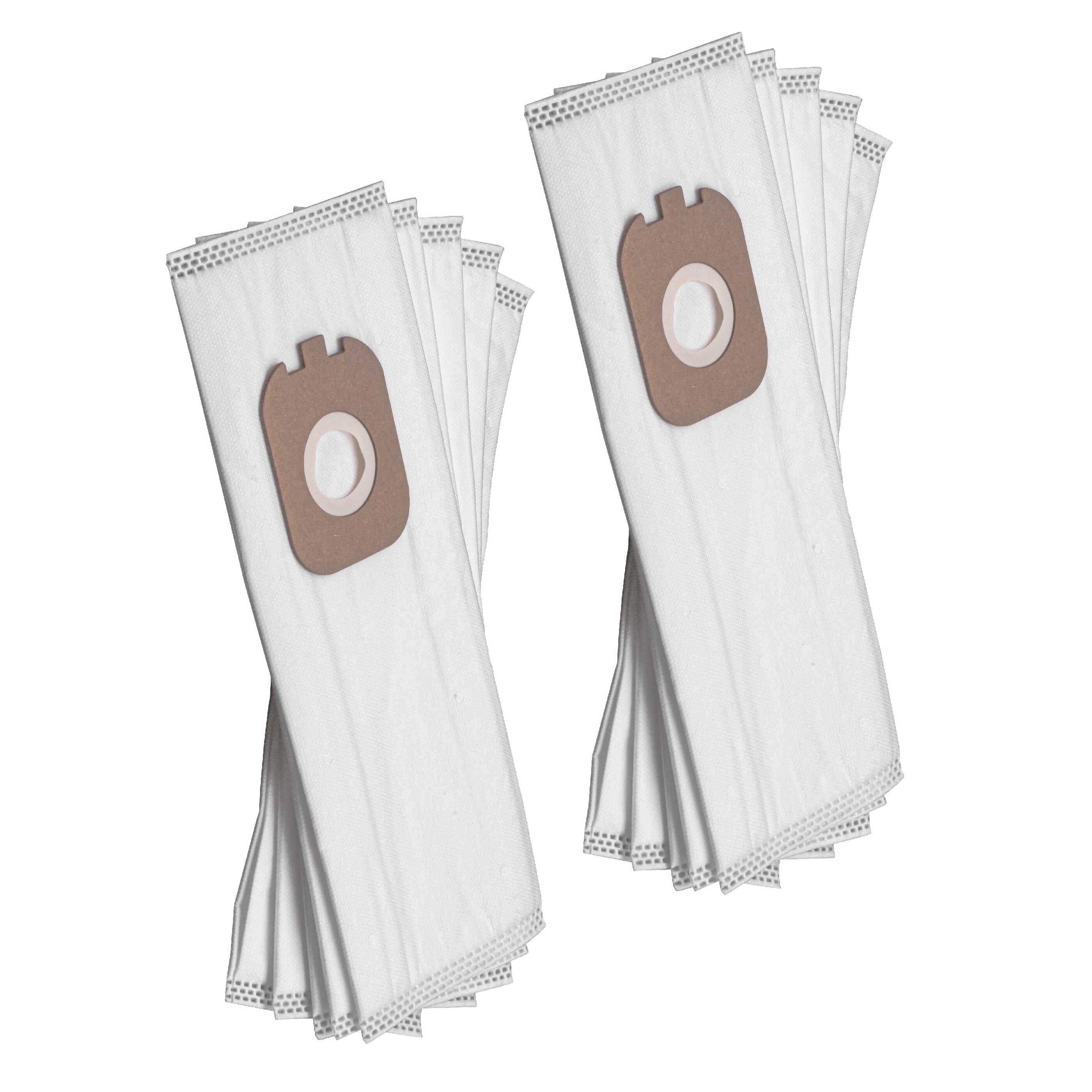 vhbw 10x Sacs remplacement pour Rowenta ZR005001 pour aspirateur - microfibres non tissées, 30cm x 13cm, blanc - 2