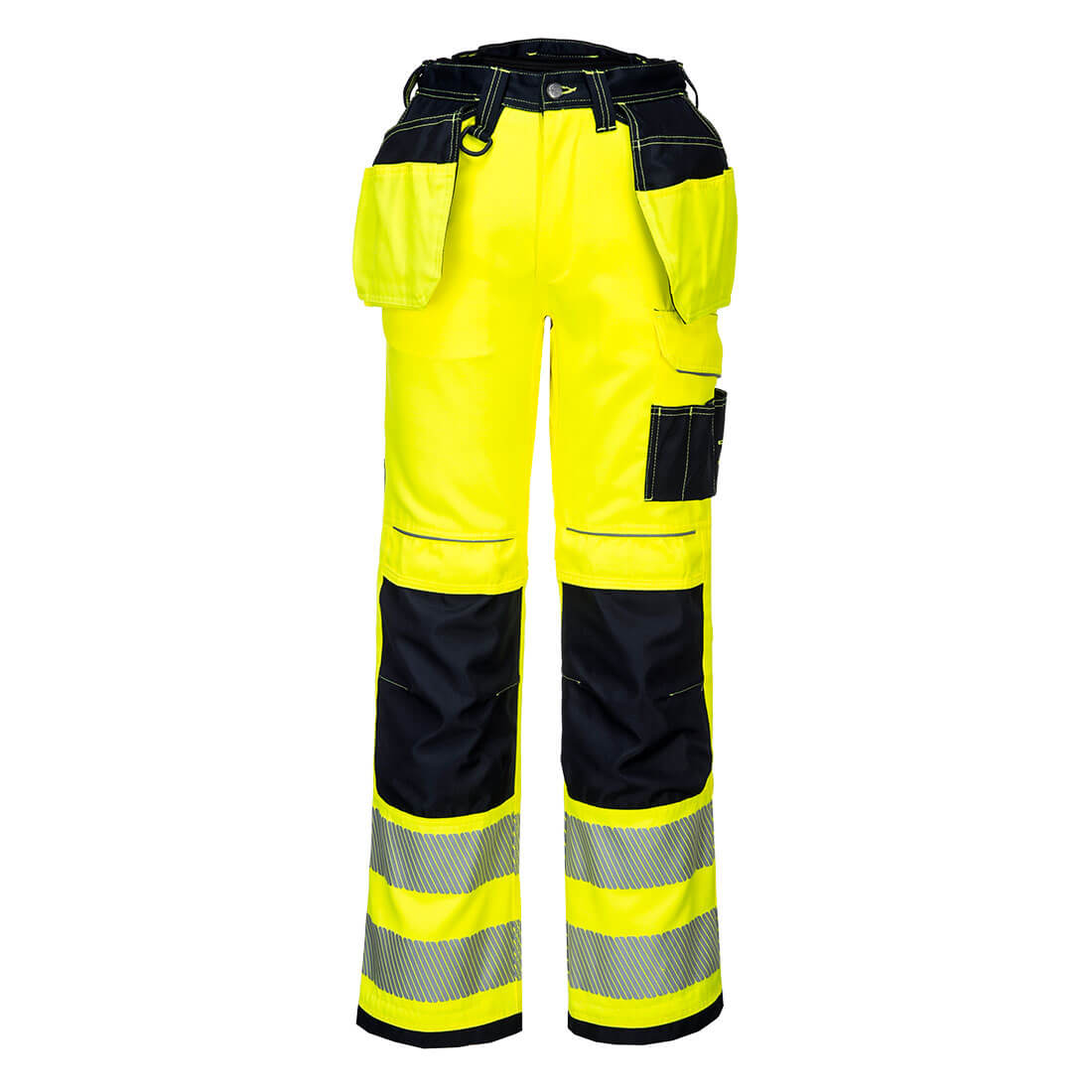 Pantalon de travail renforcé stretch Holster haute visibilité PW3 Portwest Orange / Noir 48 - 4